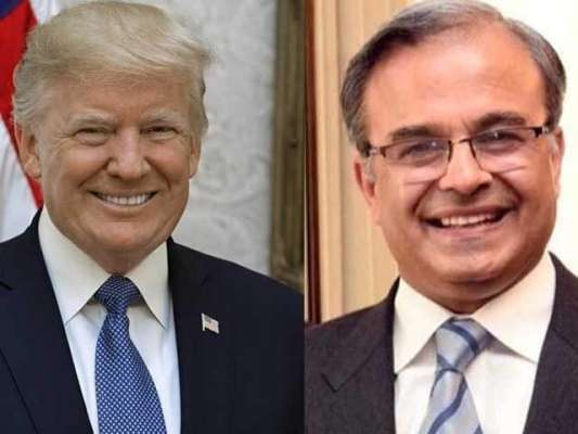 امریکہ میں‌پاکستان کے نئے سفیر کی ڈونلڈٹرمپ سے ملاقات