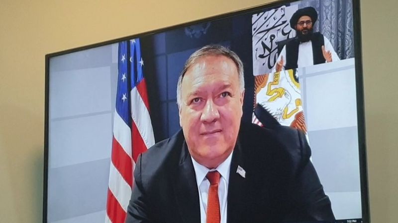 مائیک پومپیو اور ملا برادر کی ویڈیو کانفرنس، قیدیوں کی رہائی پر تبادلہ خیال